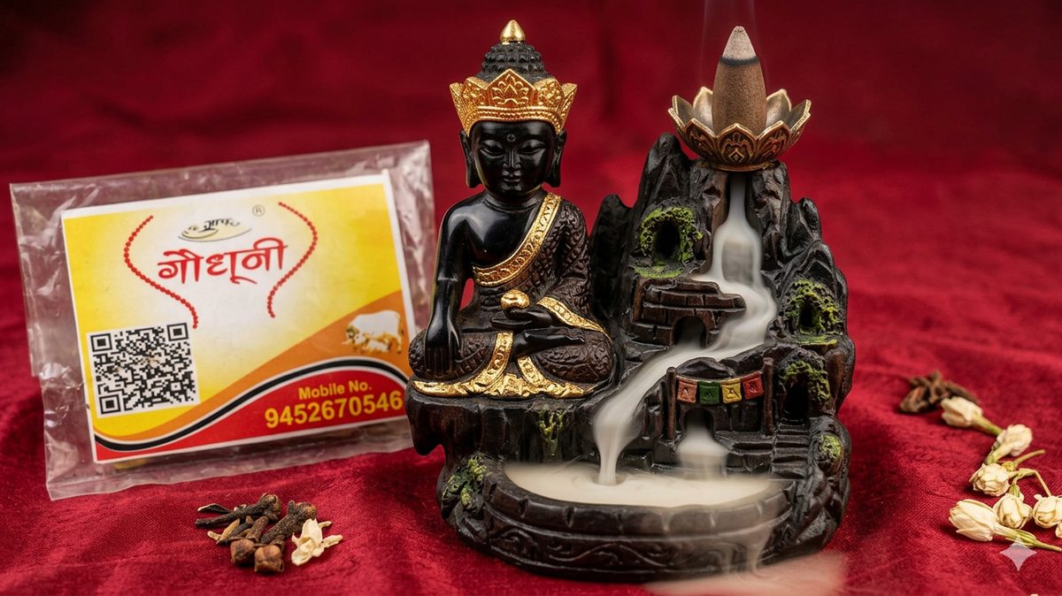 Buddha Backflow Incense Holder - Image 3