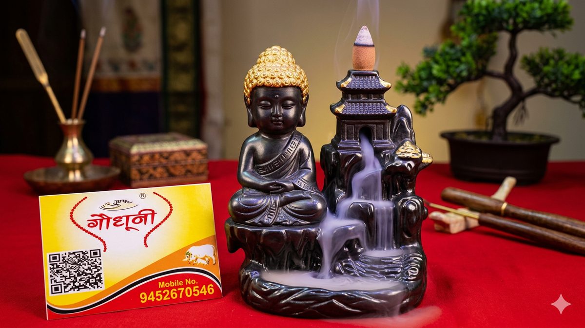 Buddha Backflow Incense Holder - Image 2