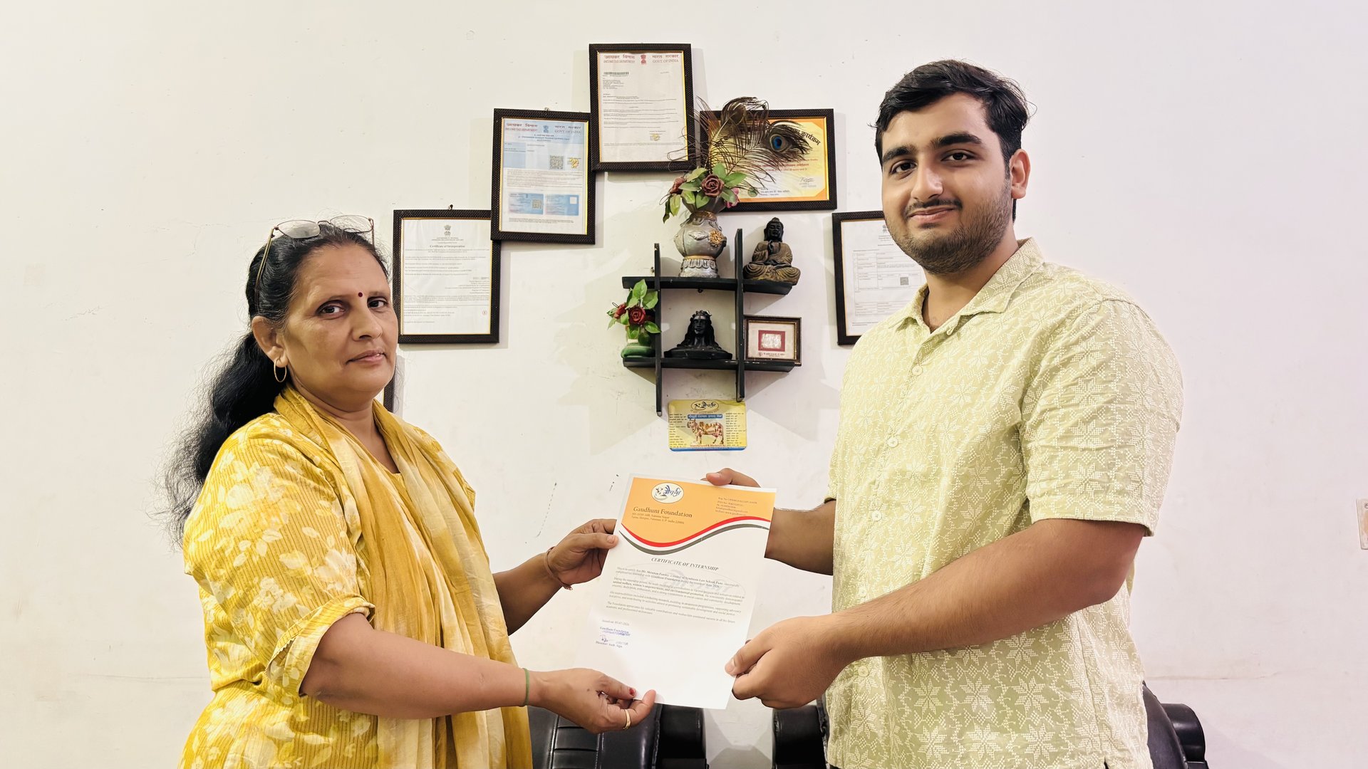 Sharan Pandey | Symbiosis Law School, Pune Our First Intern, Our First Milestone.